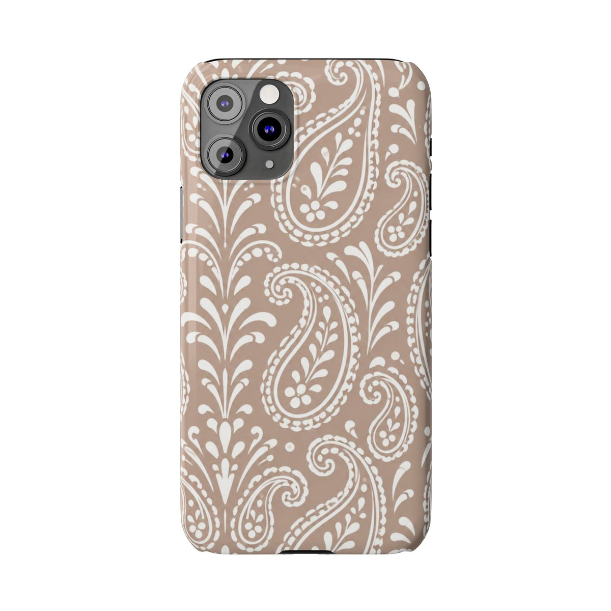 Beige Paisley — Slim iphone Case