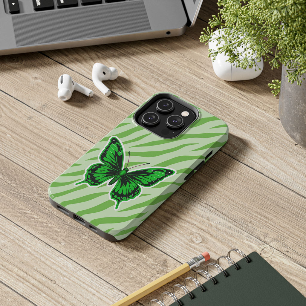 Green Butterfly - Tough Phone Case
