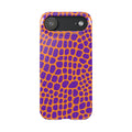 Purple & Orange Gator — Slim iphone Case