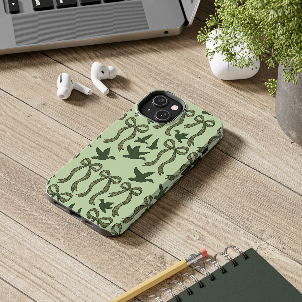 Duck "Cam-bow" - Tough Phone Case (Green)