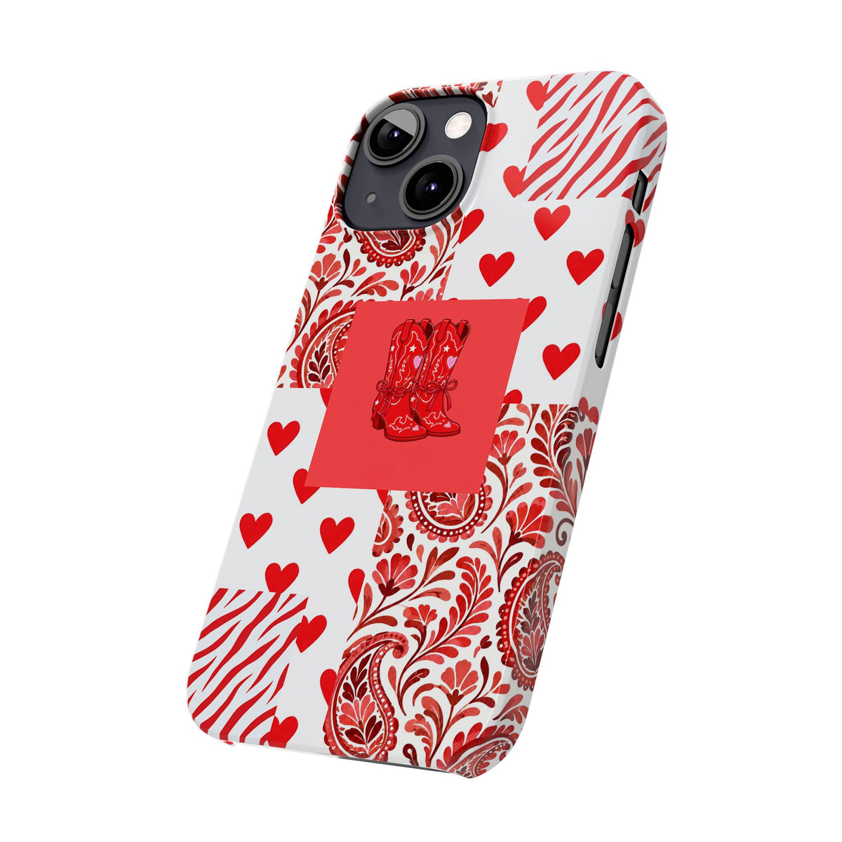 Red Boot Multi Pattern— Slim iPhone Case