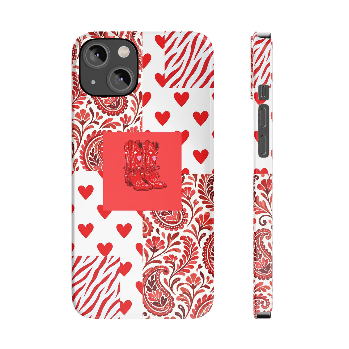 Red Boot Multi Pattern— Slim iPhone Case