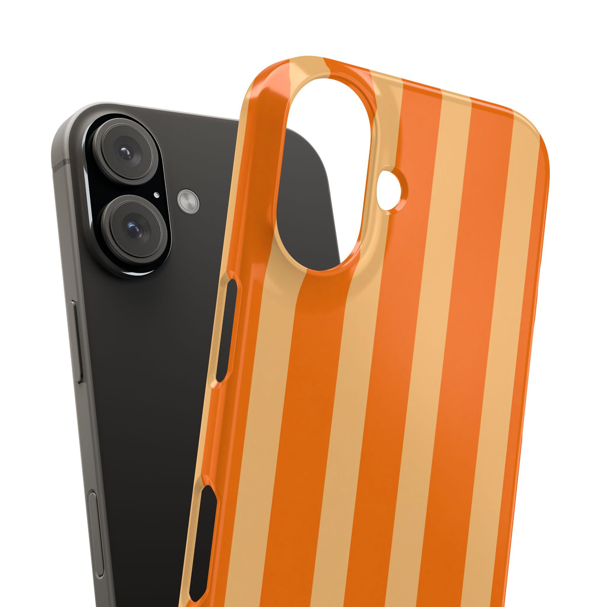 Retro Orange Stripes - Slim iphone Case