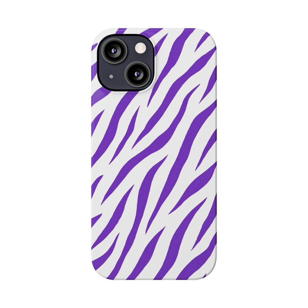 Purple Zebra  — Slim iphone Case