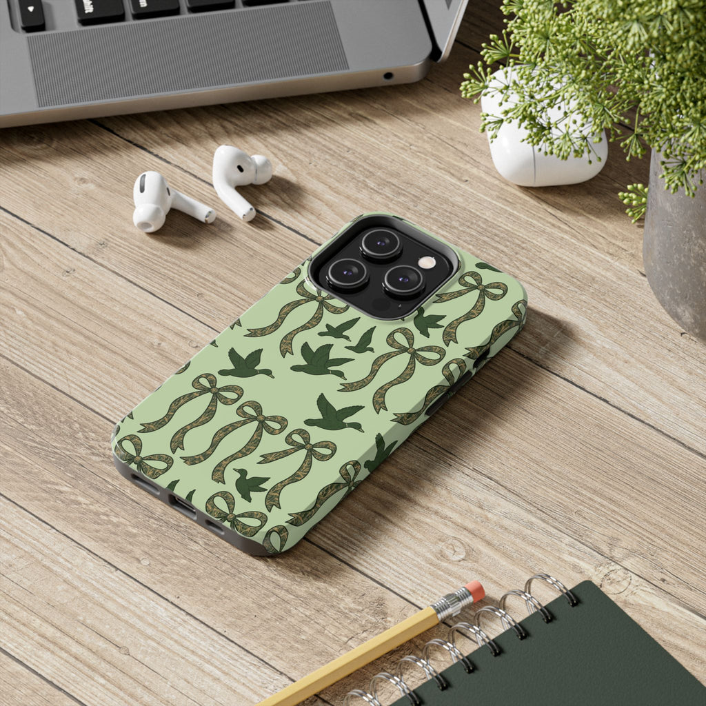 Duck "Cam-bow" - Tough Phone Case (Green)