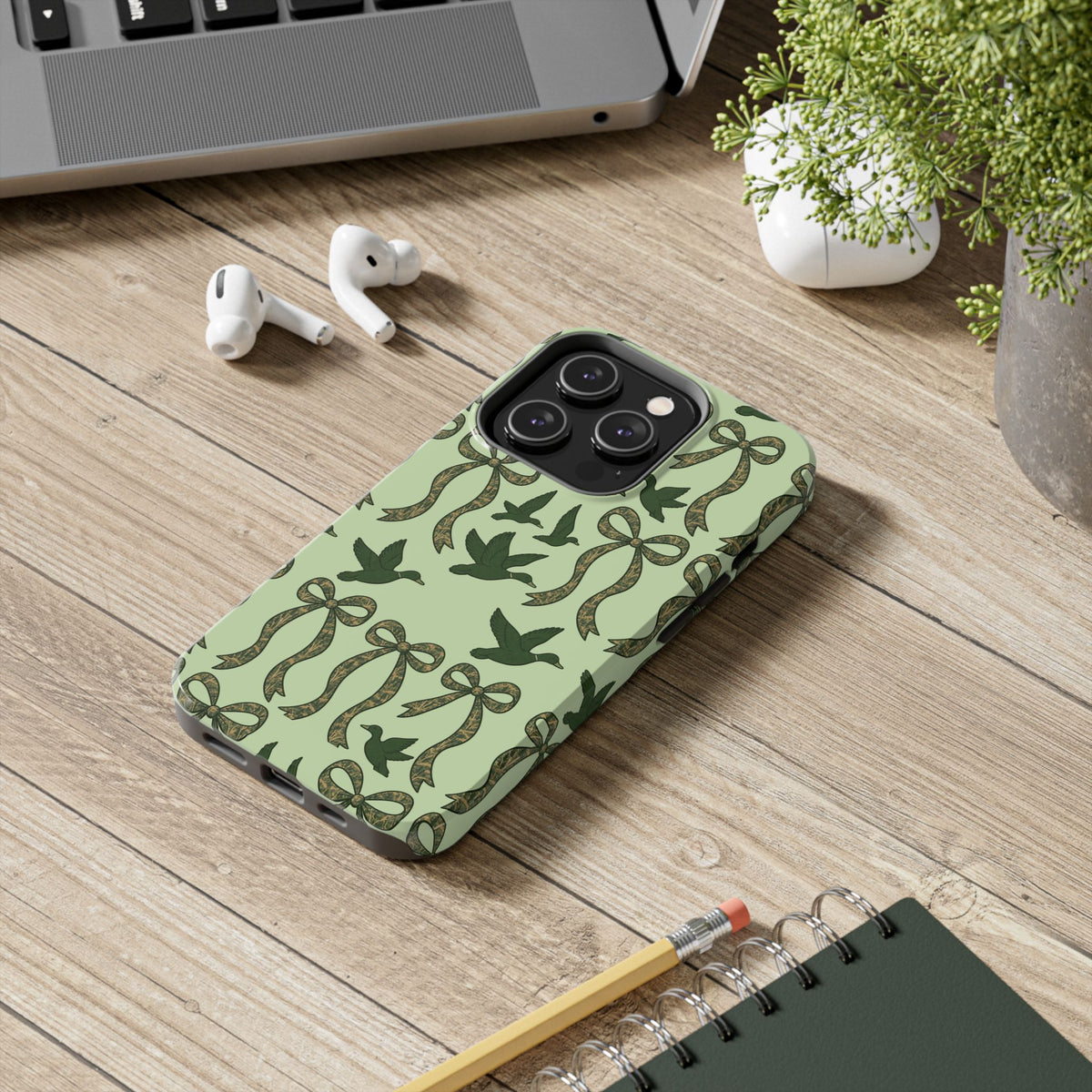 Duck "Cam-bow" - Tough Phone Case (Green)