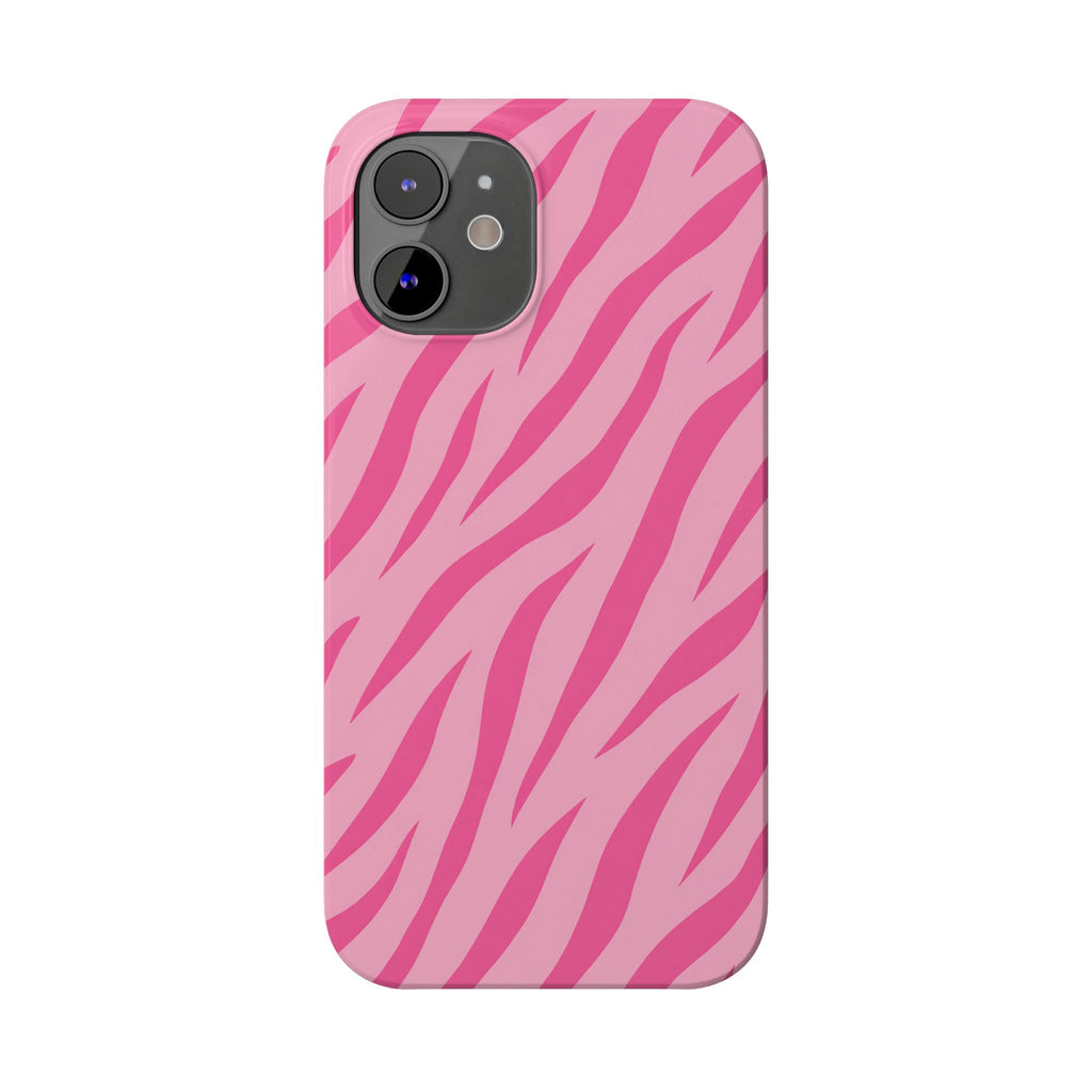 Pink Zebra— Slim iphone Case