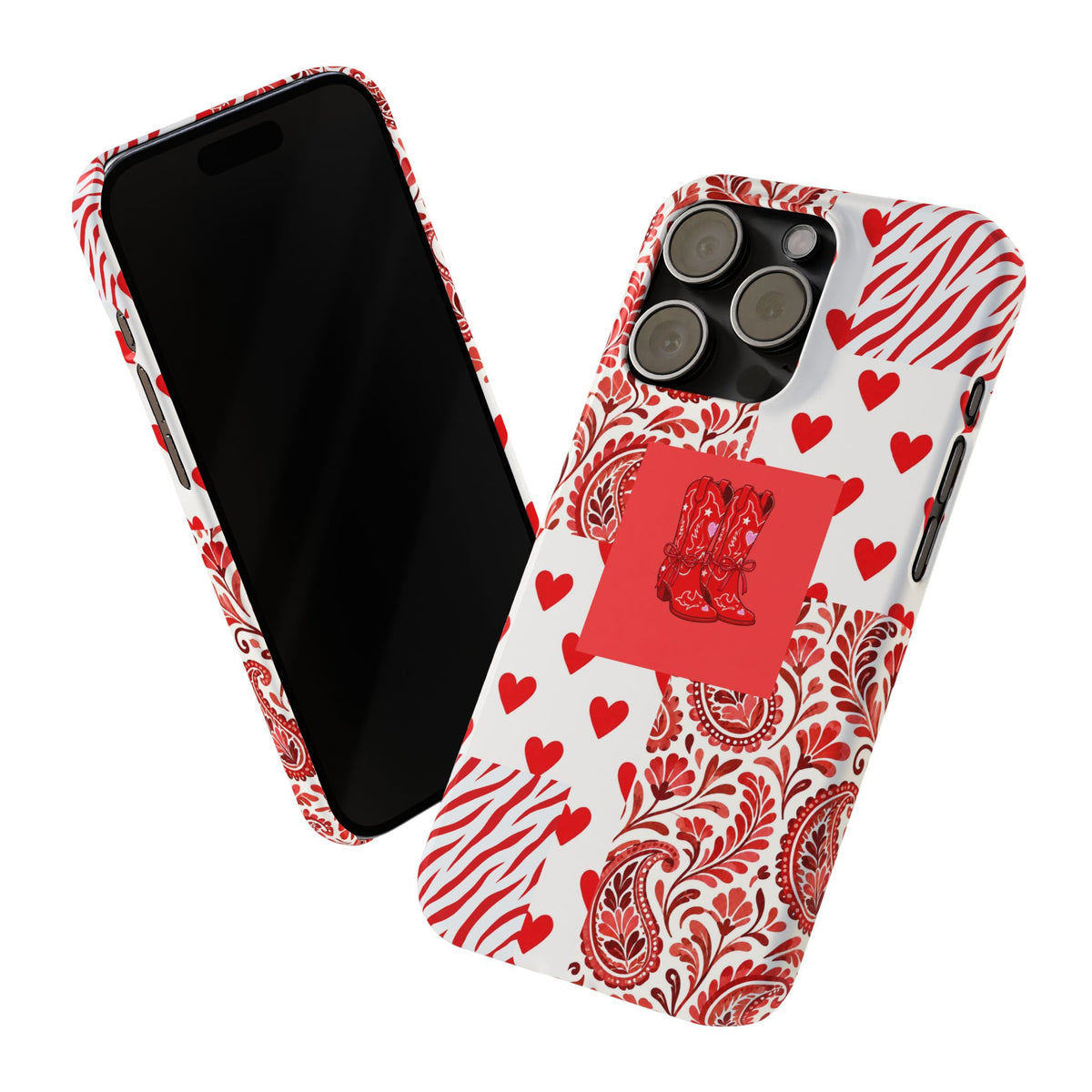 Red Boot Multi Pattern— Slim iPhone Case