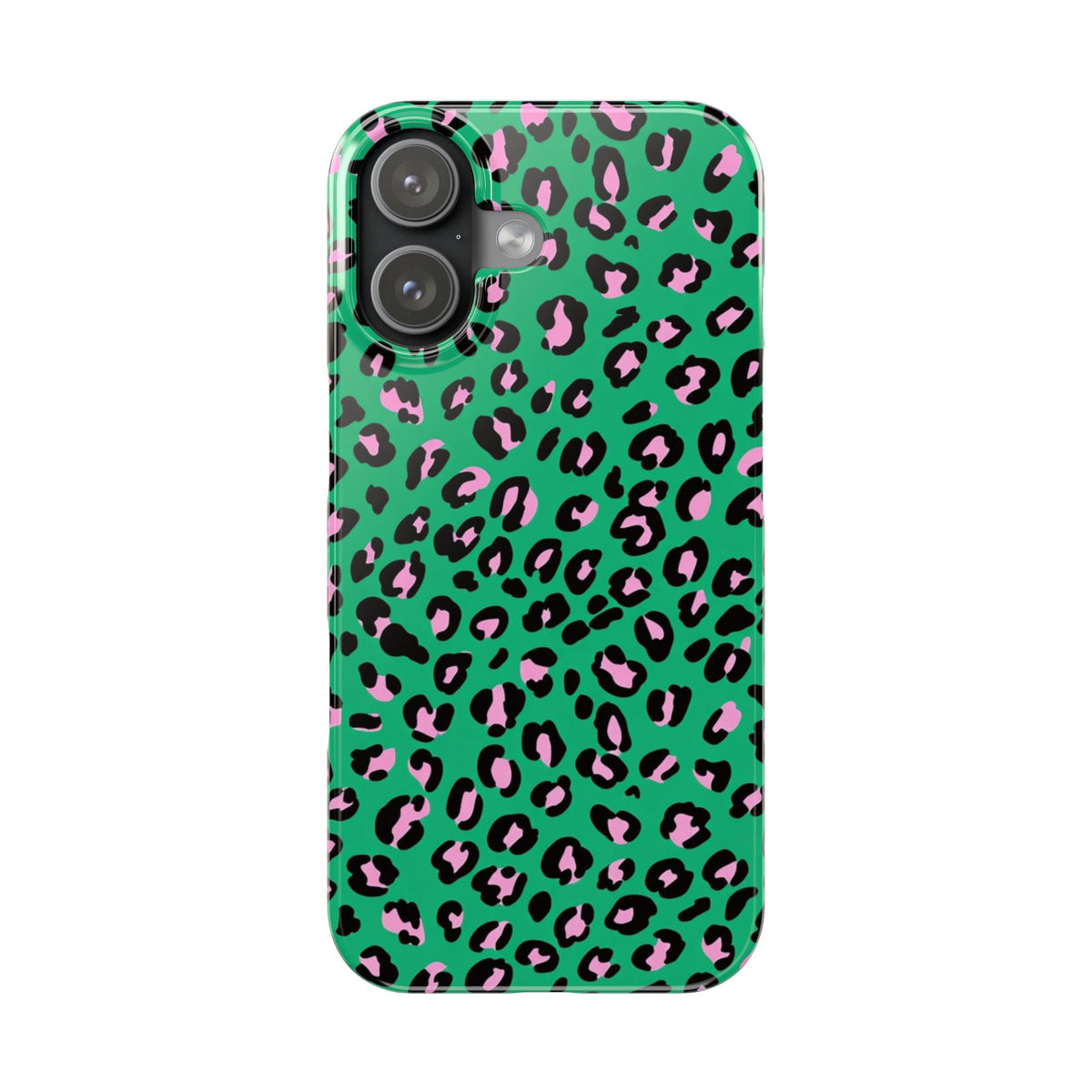 Green & Pink Leopard — Slim iphone Case