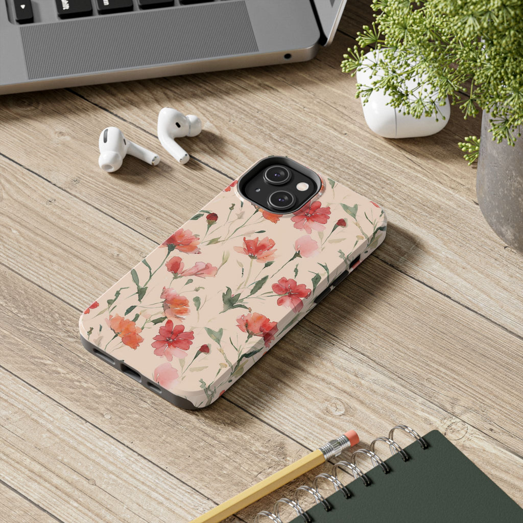 Floral Watercolor — Tough Phone Case