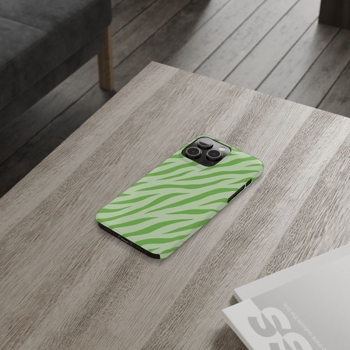 Green Zebra — Slim iphone Case