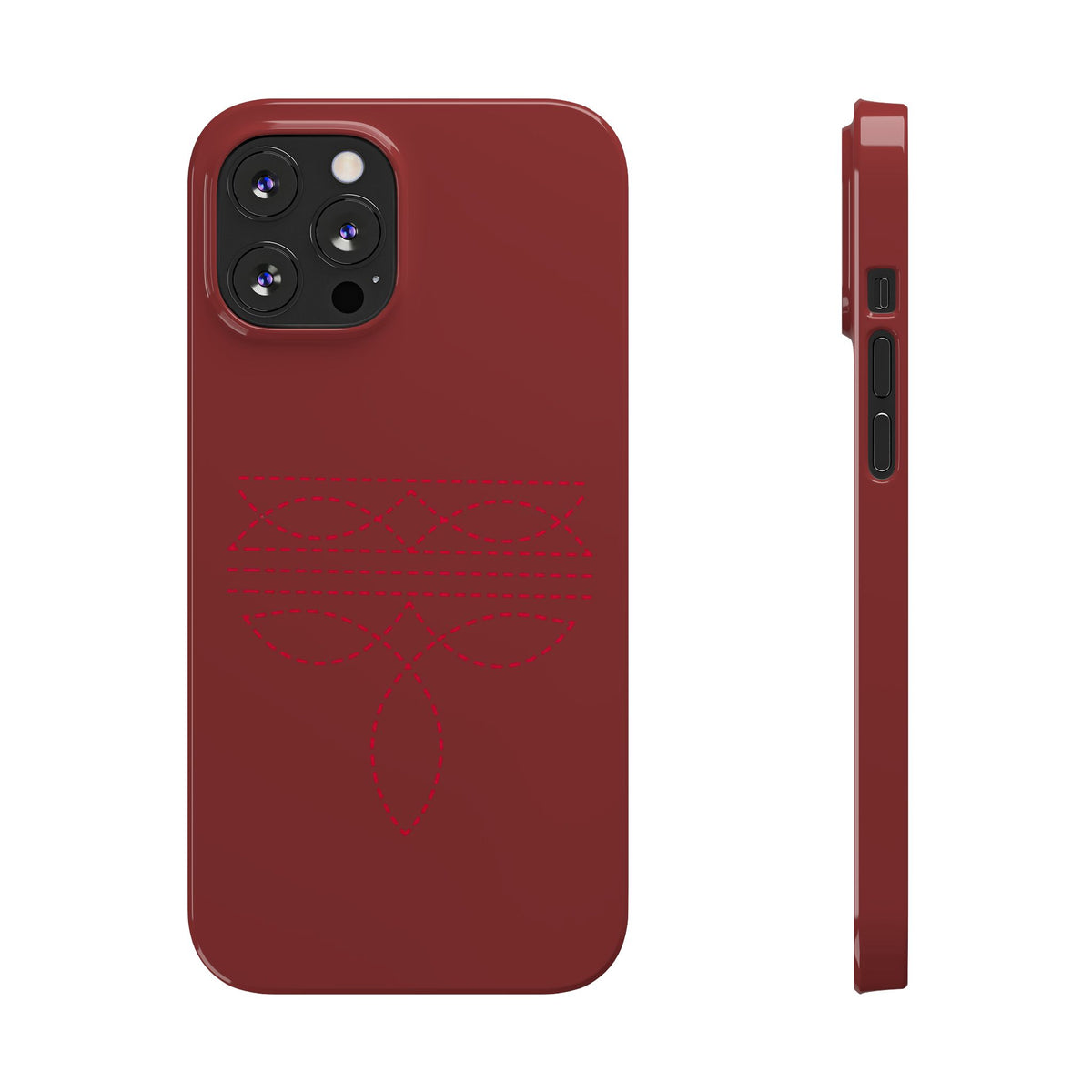 Red Boot Stitch — Slim iphone Case