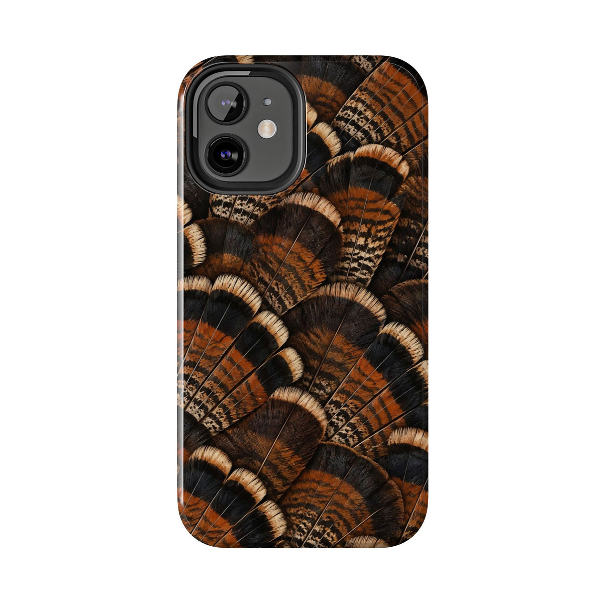 Rustic Turkey Feather Pattern - Tough Phone Case