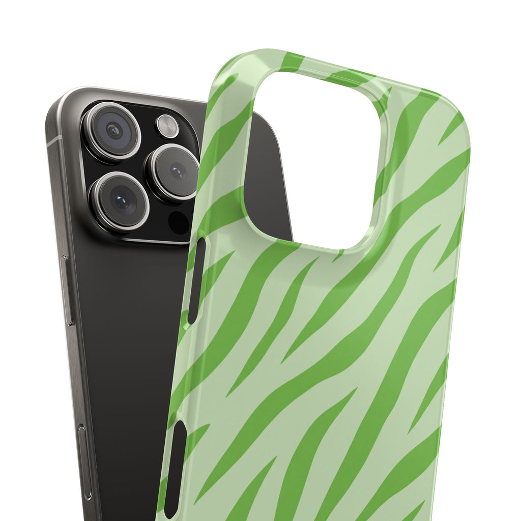 Green Zebra — Slim iphone Case