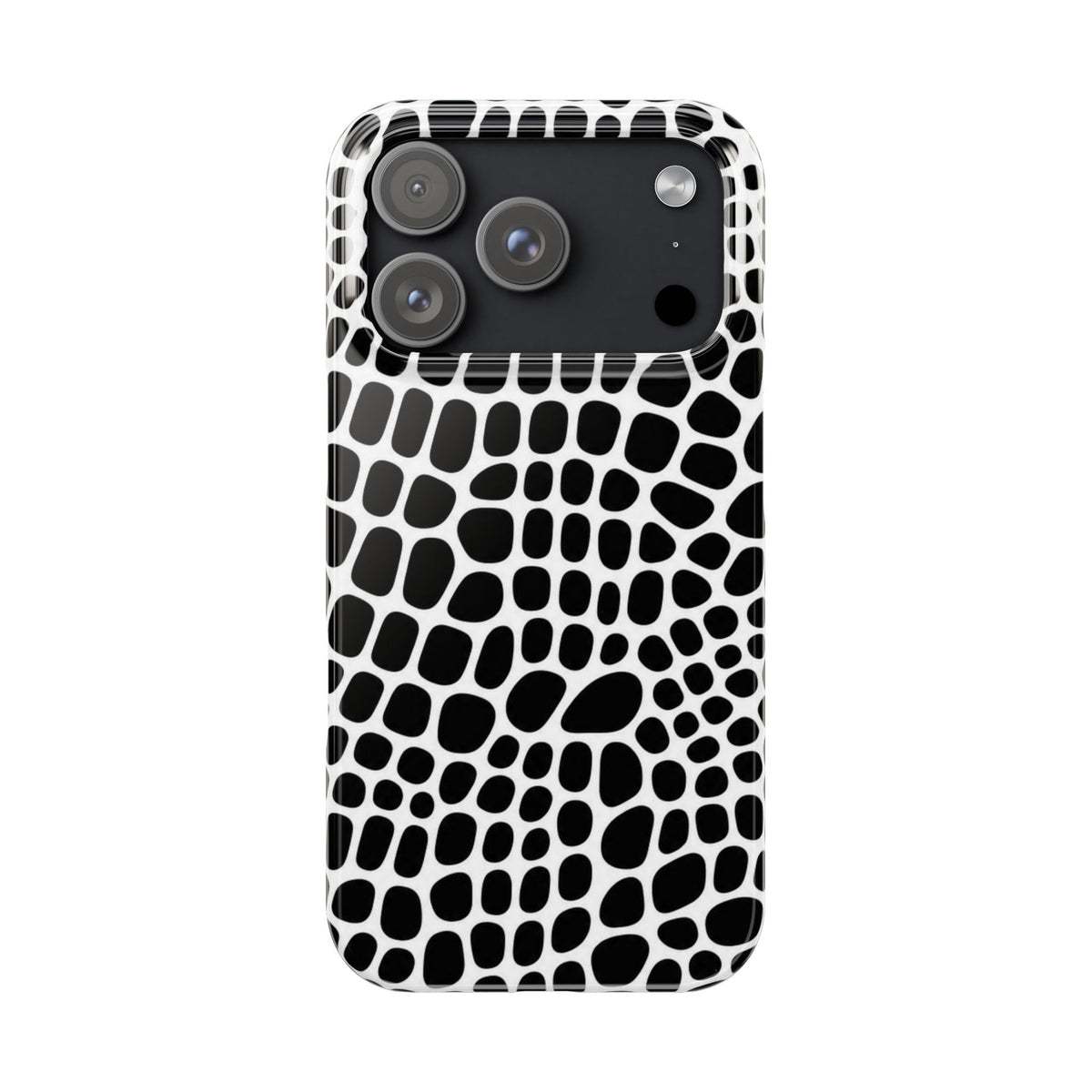 Black and White Gator — Slim iphone Case
