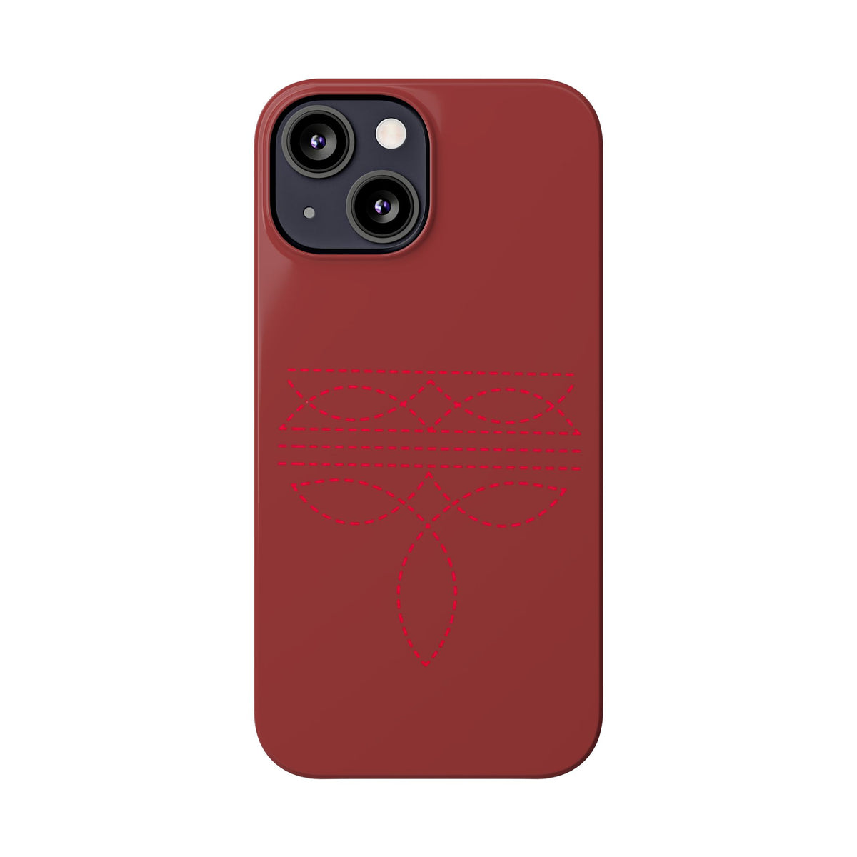 Red Boot Stitch — Slim iphone Case