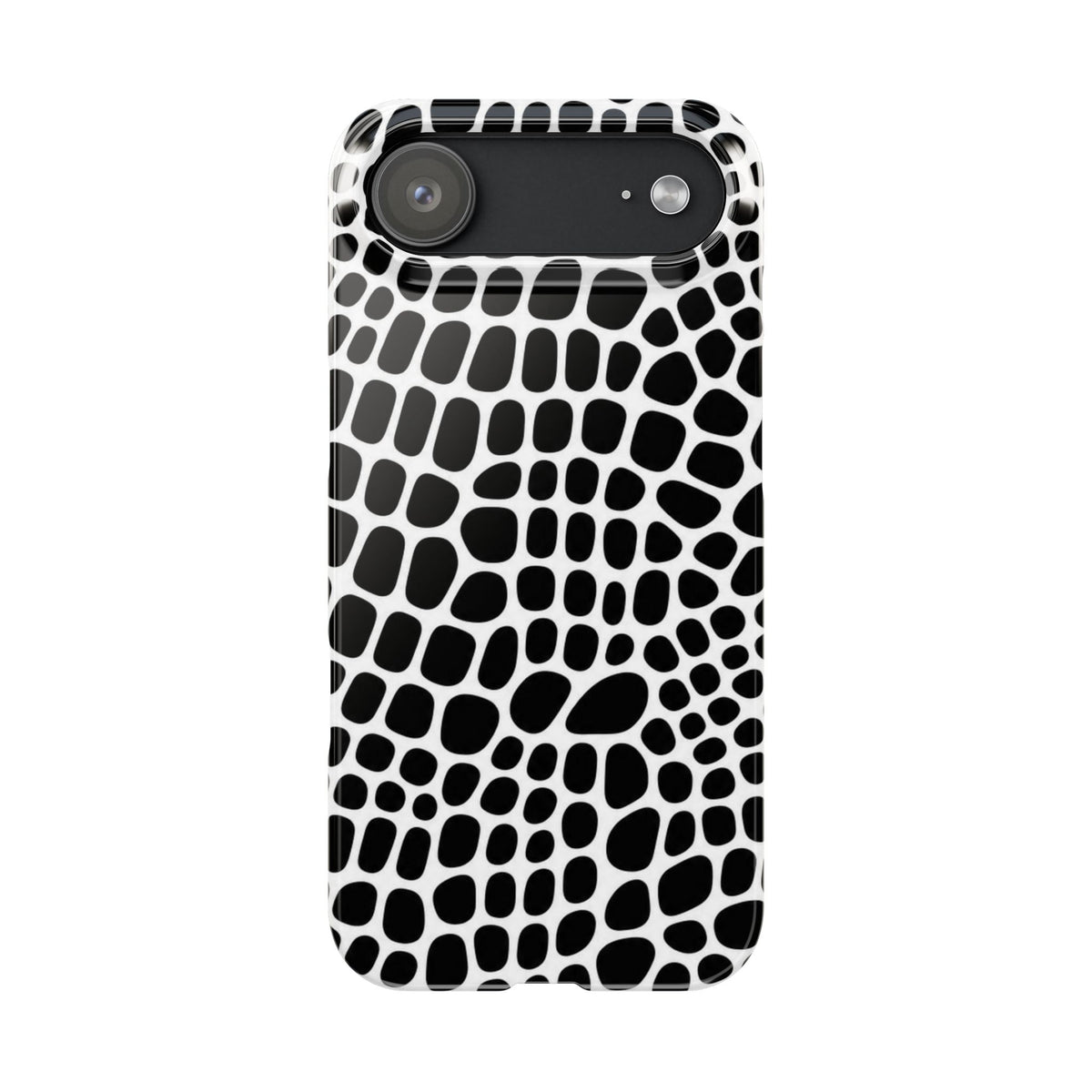 Black and White Gator — Slim iphone Case