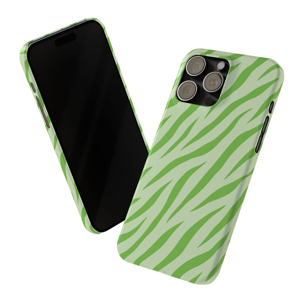 Green Zebra — Slim iphone Case