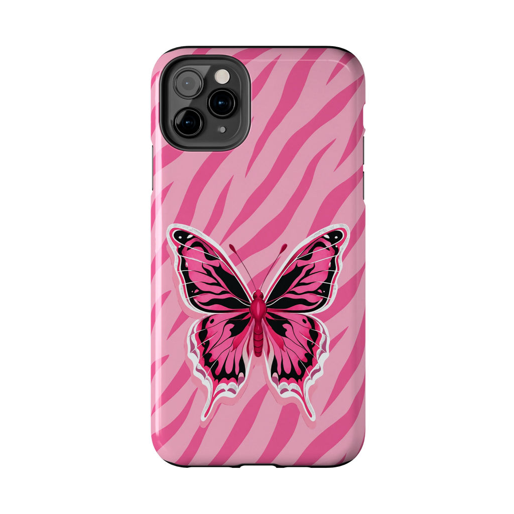Pink Butterfly - Tough Phone Case