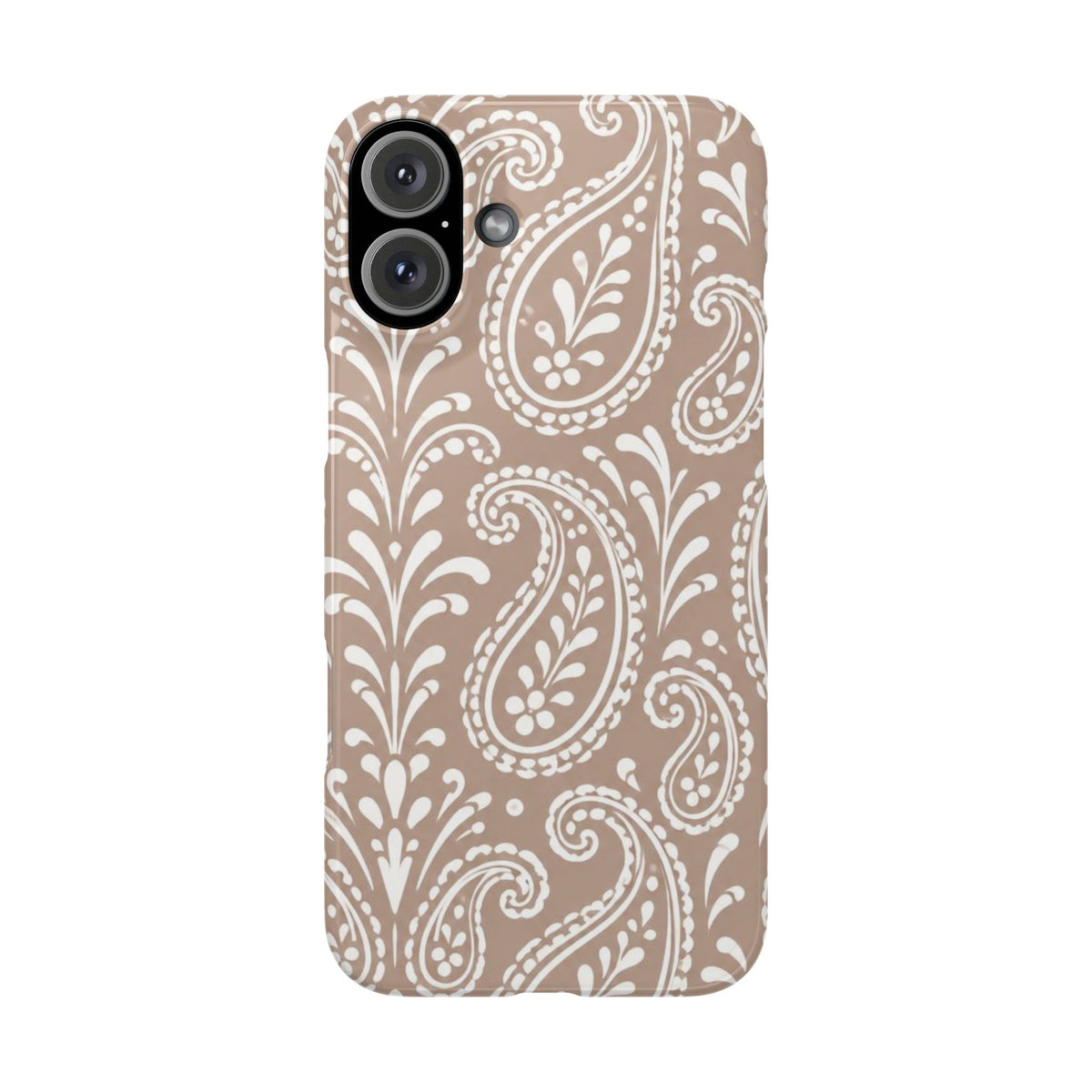 Beige Paisley — Slim iphone Case