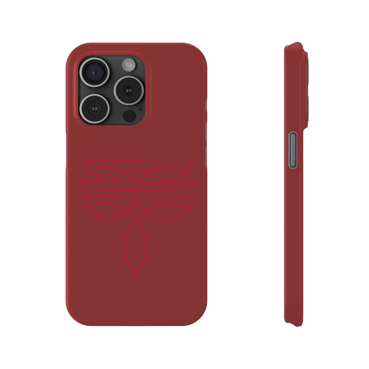 Red Boot Stitch — Slim iphone Case