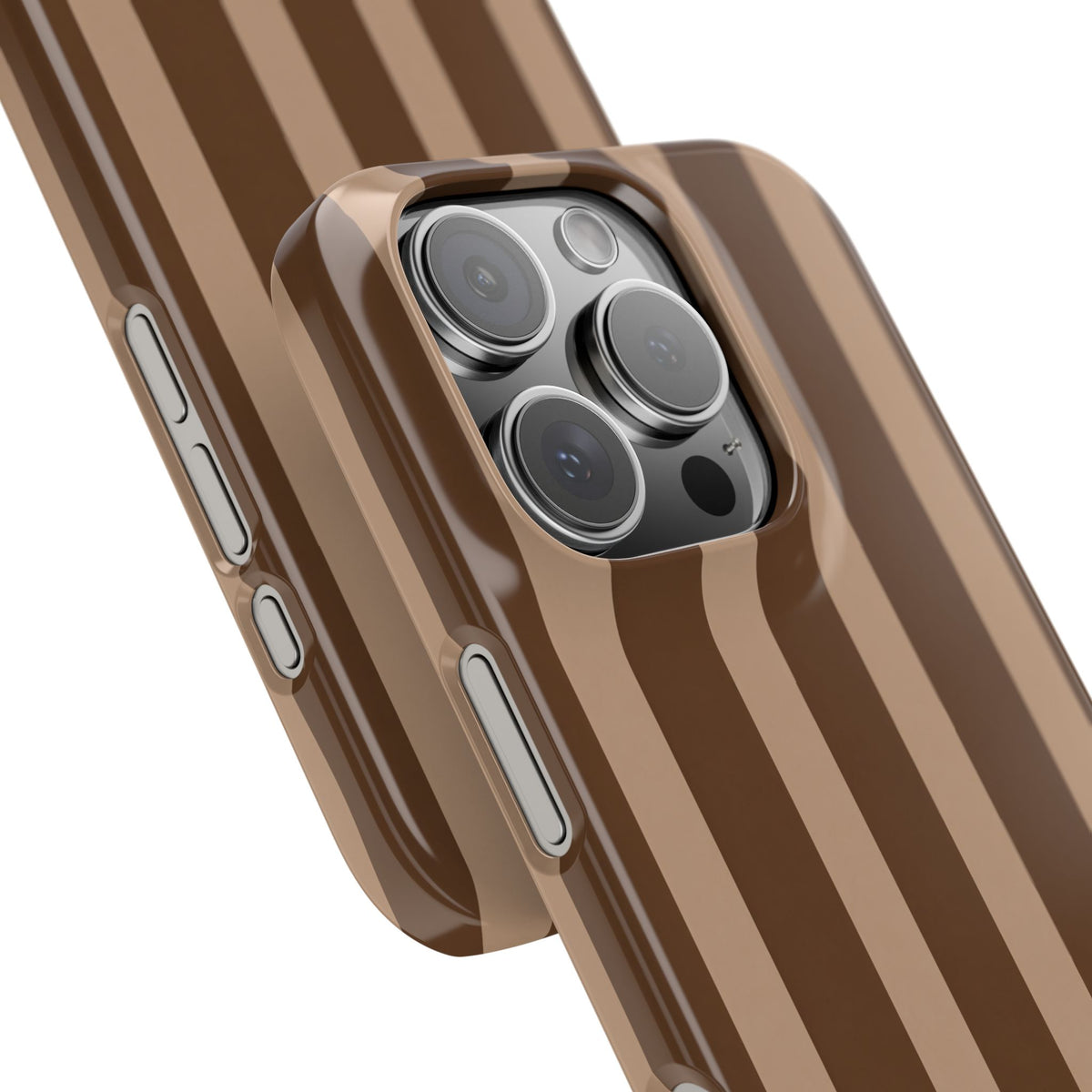 Retro Brown Stripes— Slim iphone Case