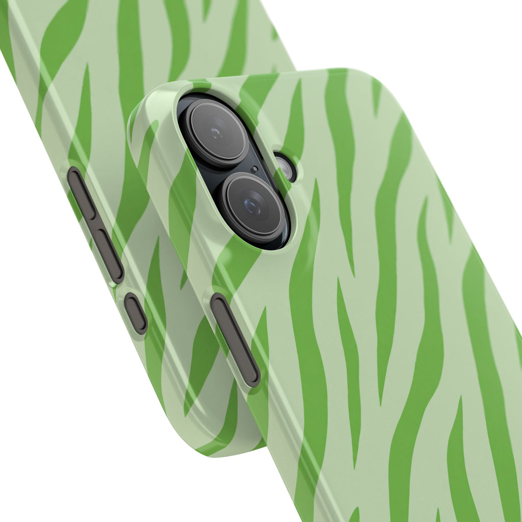 Green Zebra — Slim iphone Case