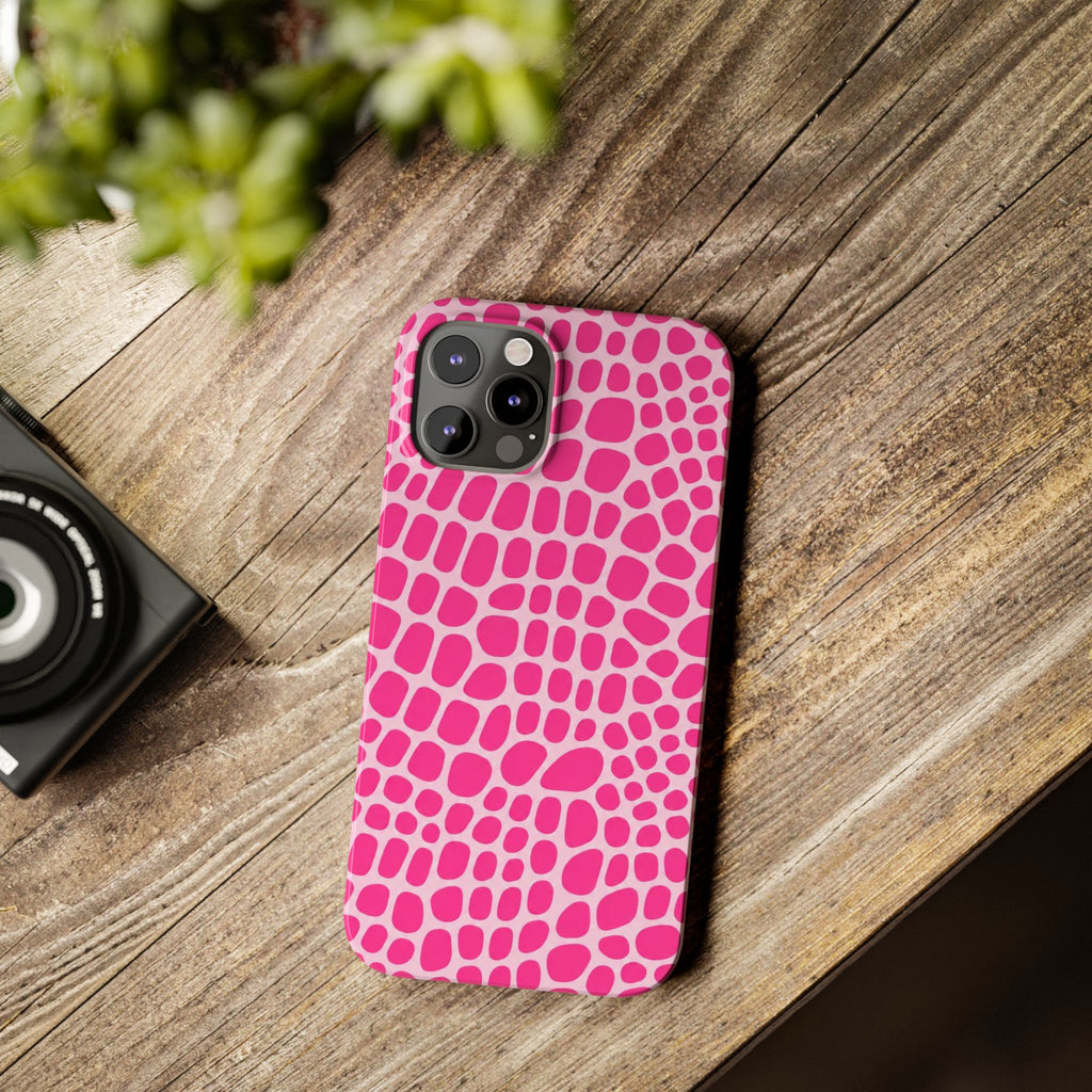 Pink Gator — Slim iphone Case