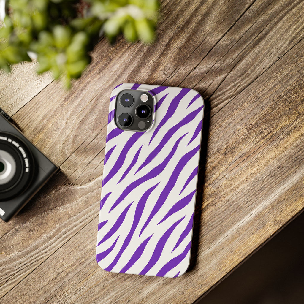 Purple Zebra  — Slim iphone Case
