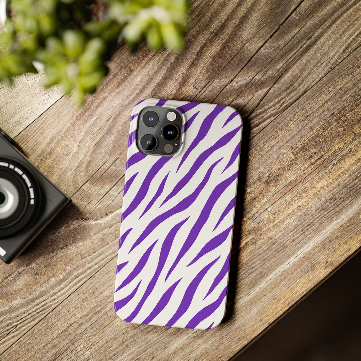 Purple Zebra  — Slim iphone Case