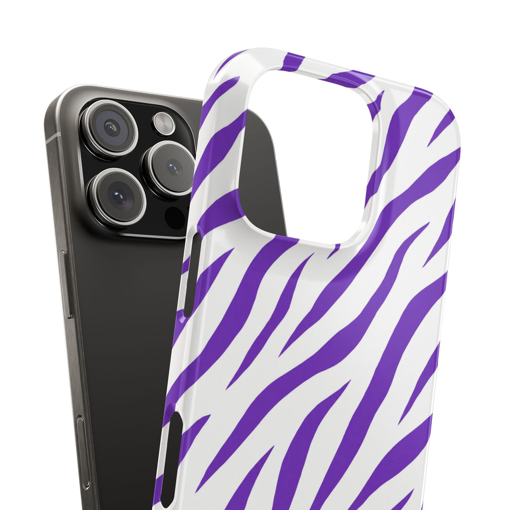 Purple Zebra  — Slim iphone Case
