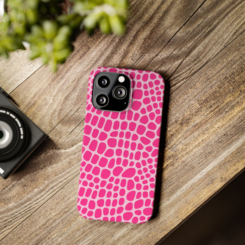 Pink Gator — Slim iphone Case