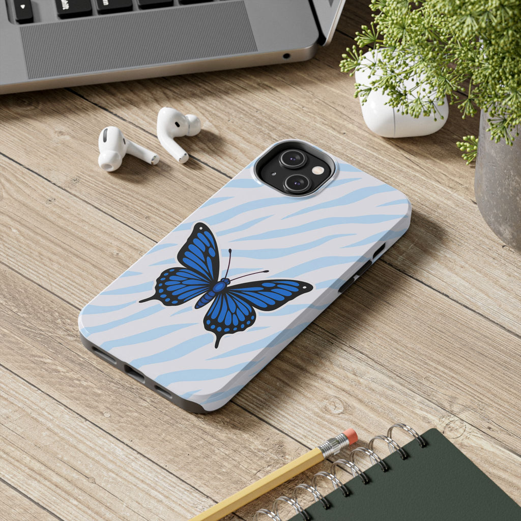 Blue Butterfly — Tough Phone Case