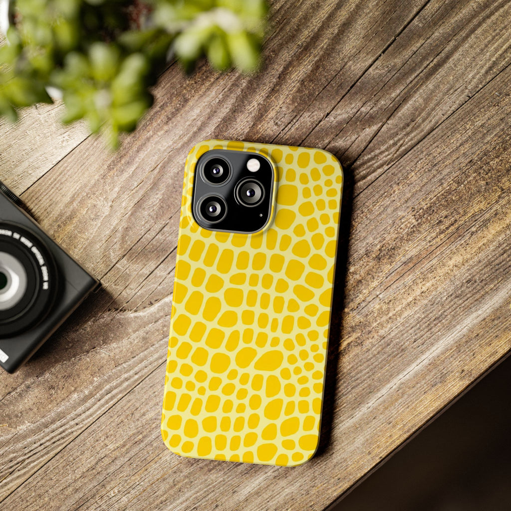 Yellow Gator — Slim iphone Case