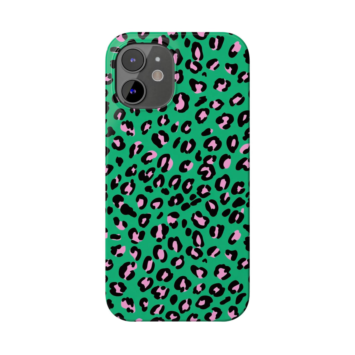 Green & Pink Leopard — Slim iphone Case
