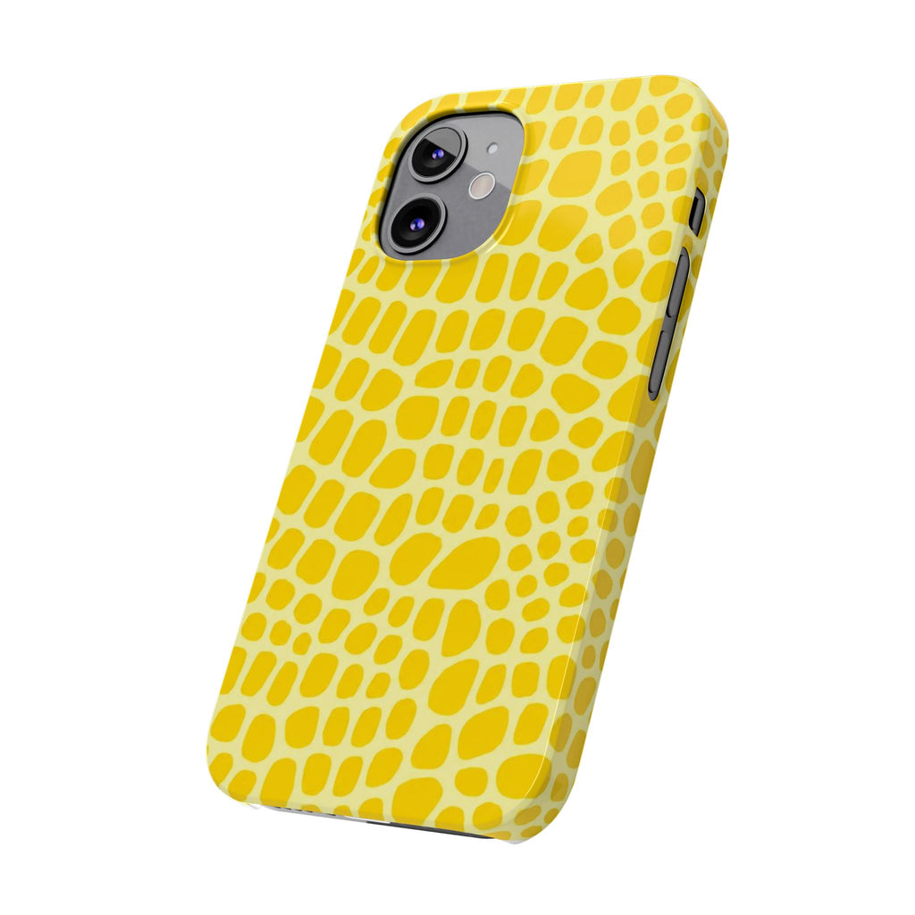 Yellow Gator — Slim iphone Case