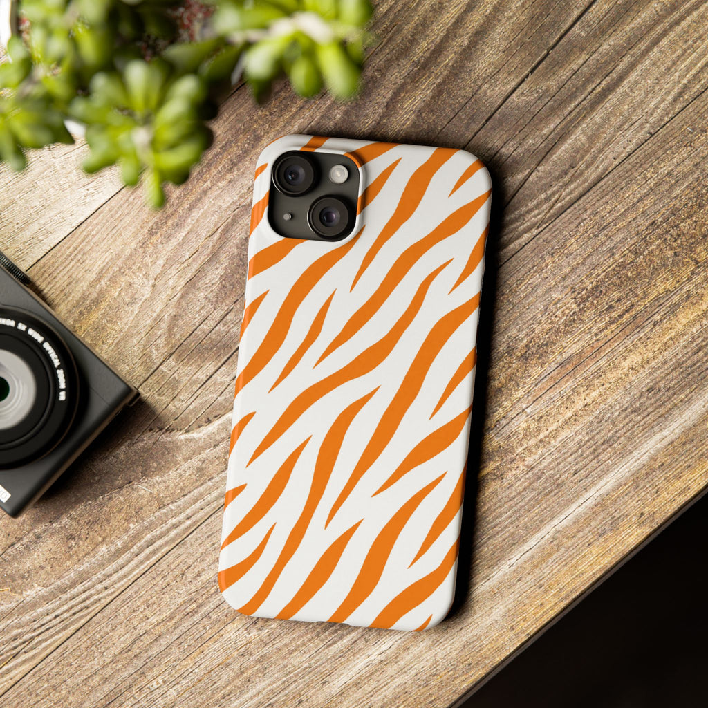 Orange Zebra— Slim iphone Case