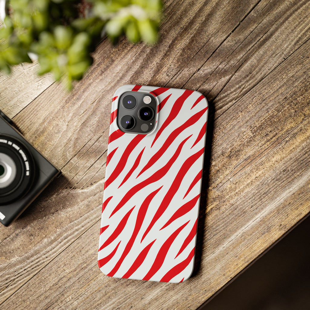 Red Zebra — Slim iphone Case