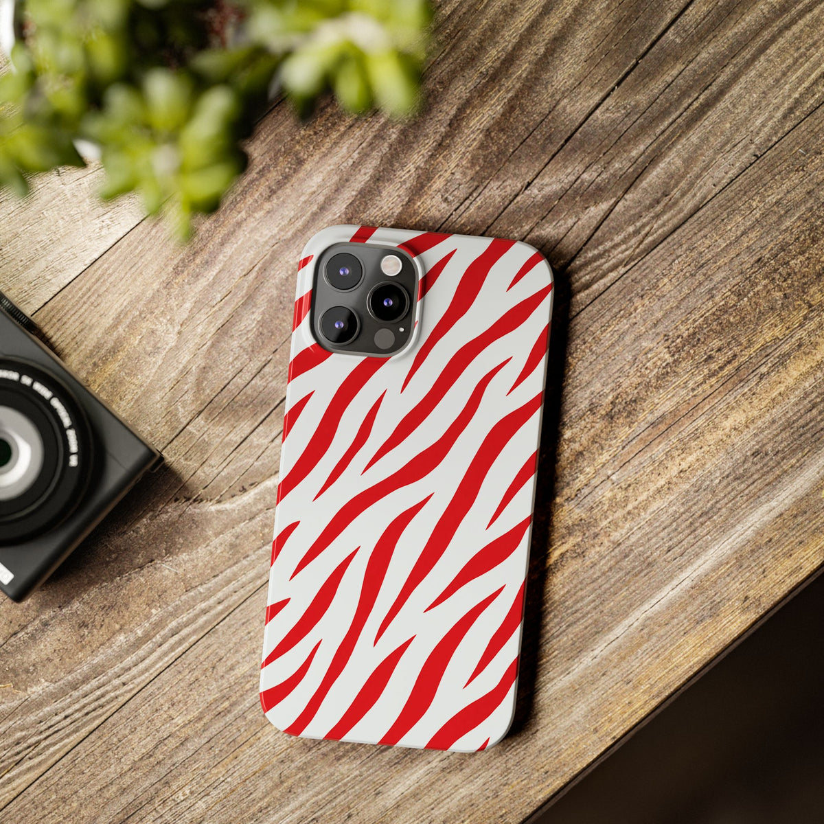 Red Zebra — Slim iphone Case