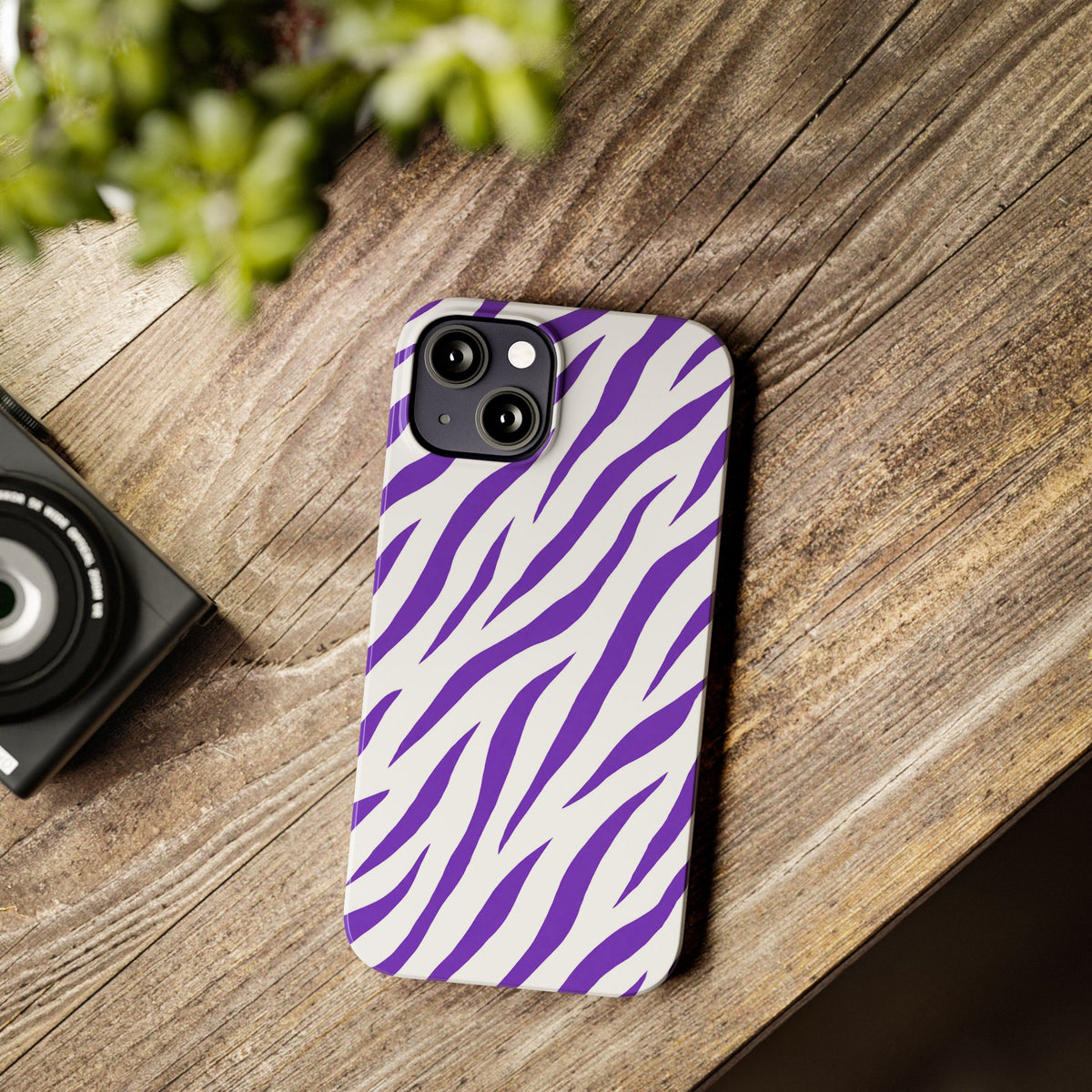 Purple Zebra  — Slim iphone Case
