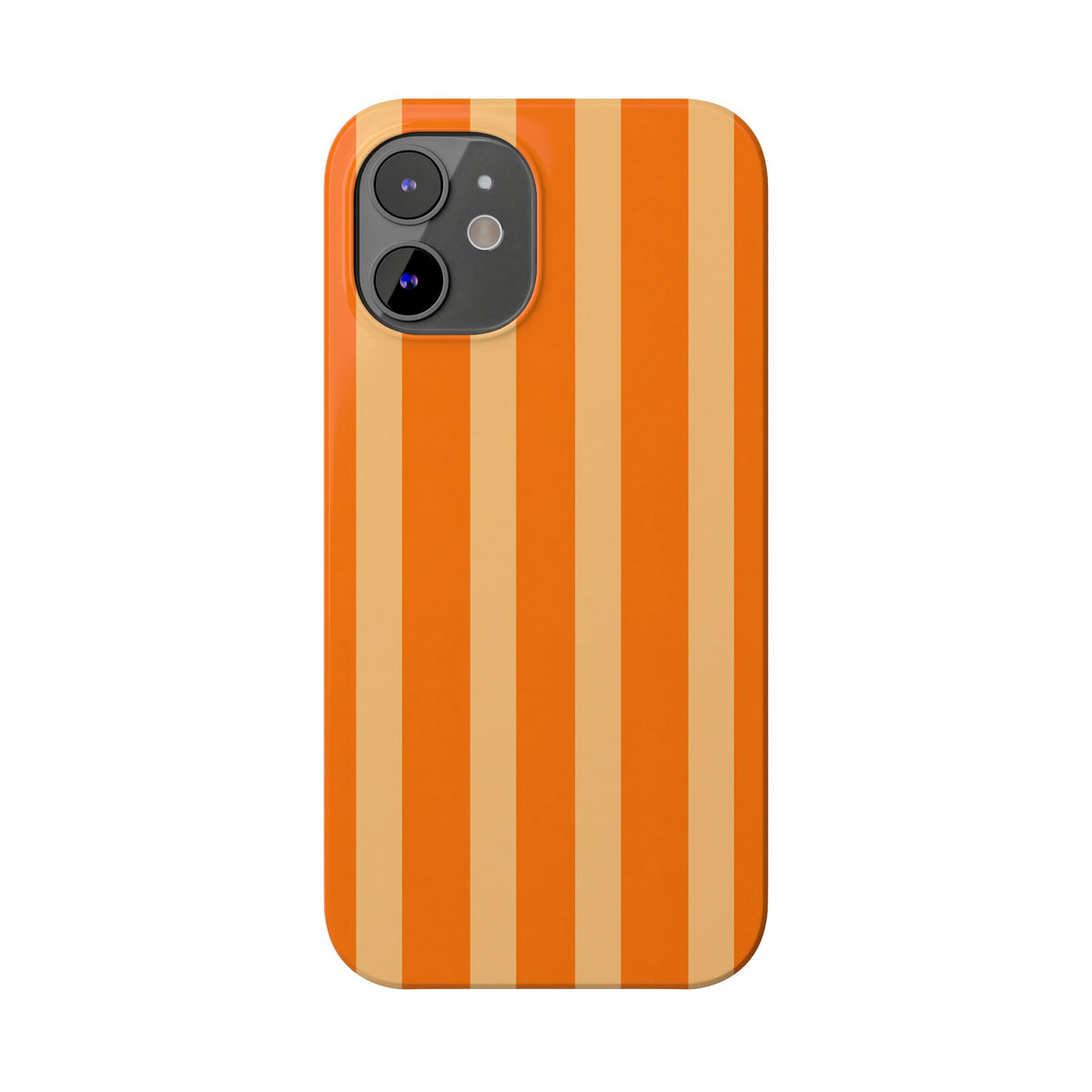 Retro Orange Stripes - Slim iphone Case