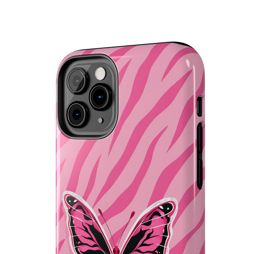 Pink Butterfly - Tough Phone Case