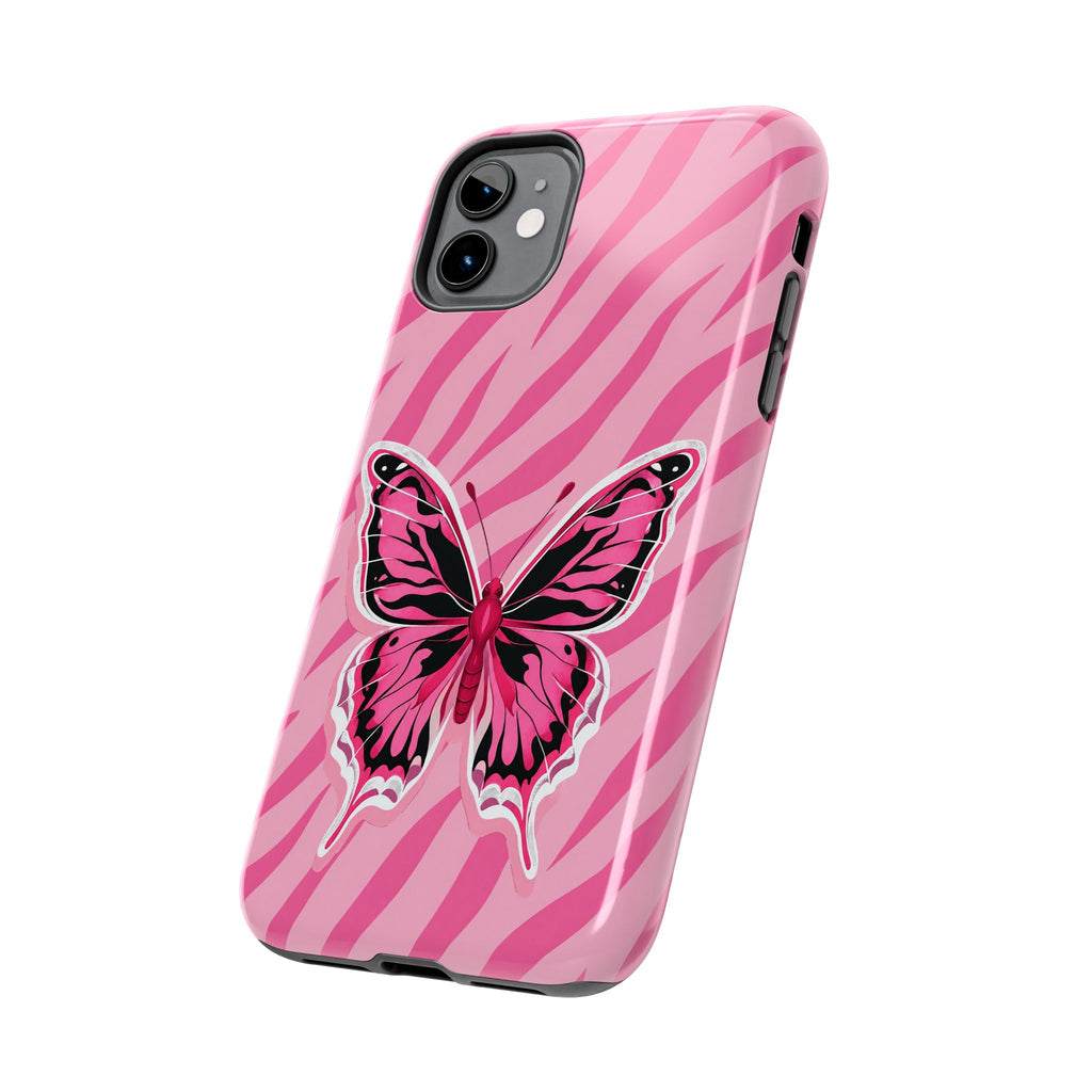 Pink Butterfly - Tough Phone Case