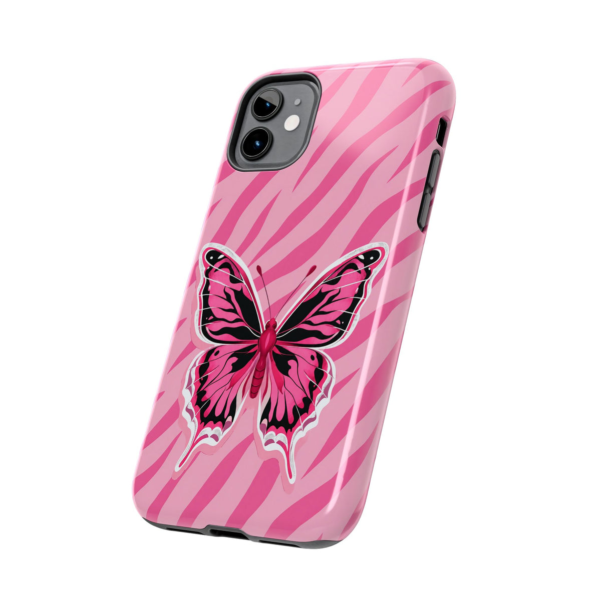 Pink Butterfly - Tough Phone Case