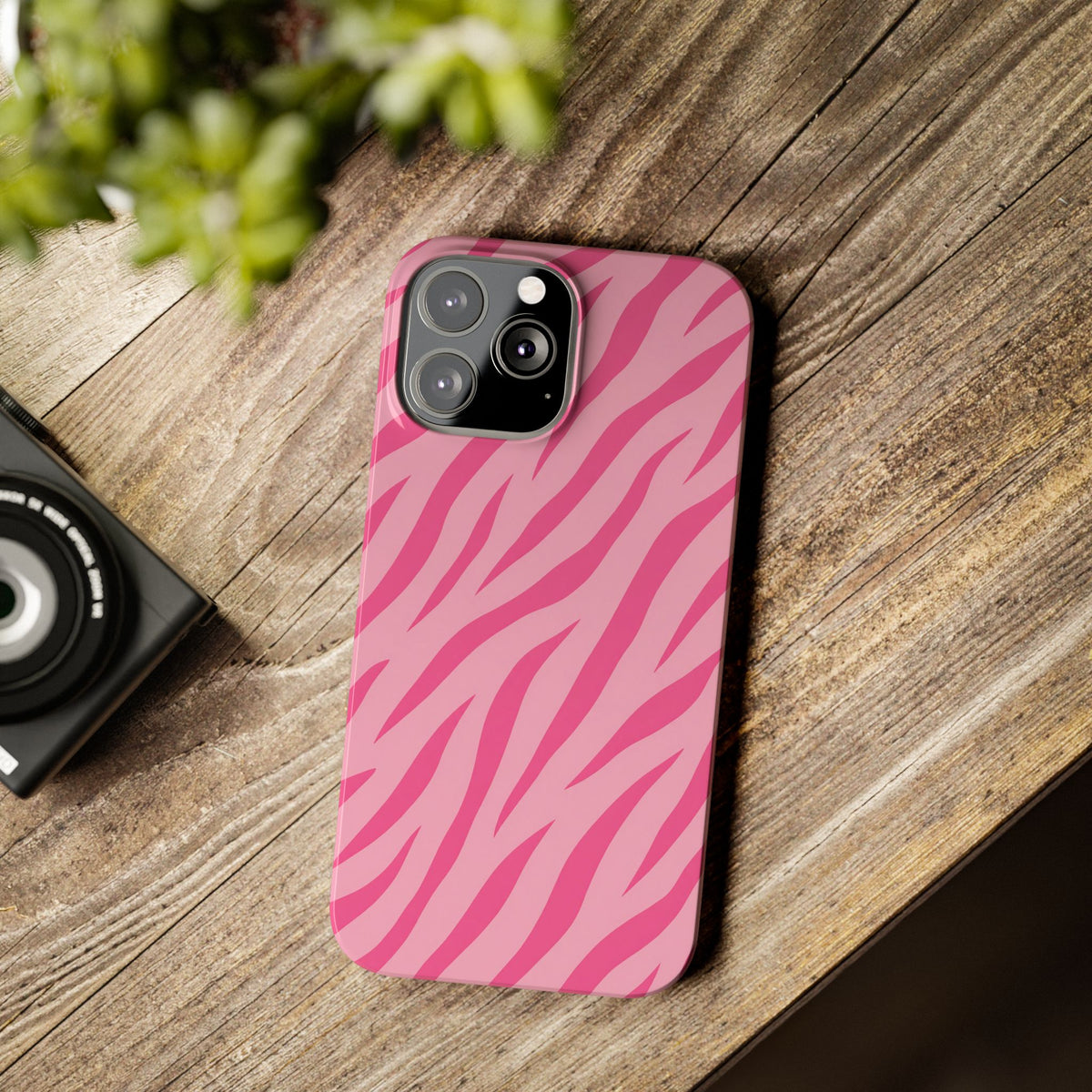Pink Zebra— Slim iphone Case