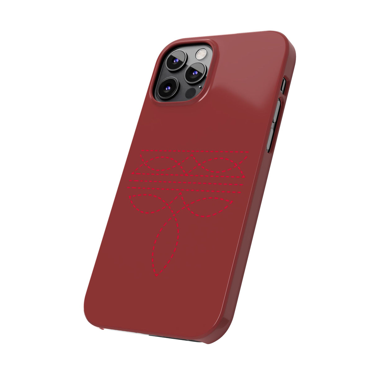Red Boot Stitch — Slim iphone Case