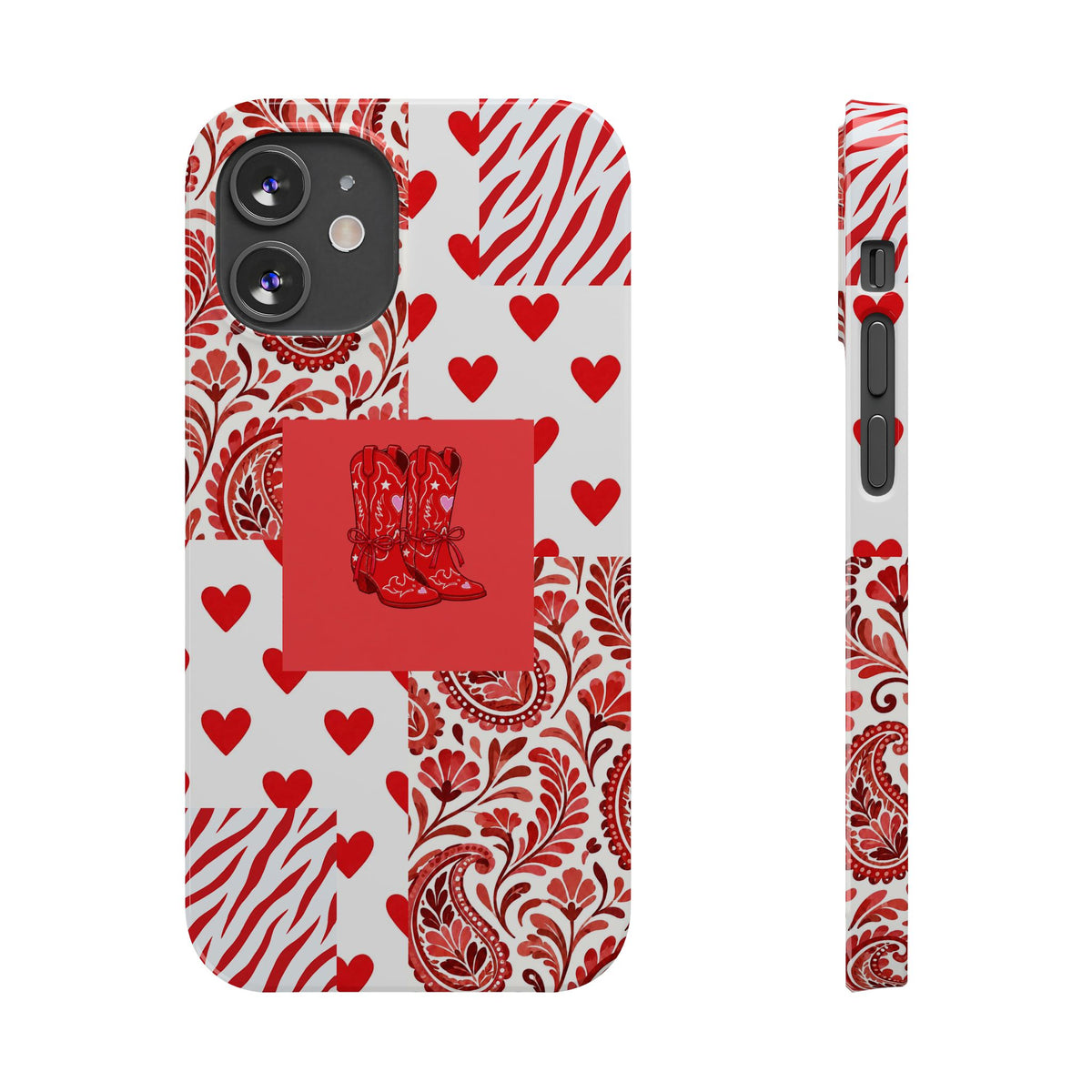 Red Boot Multi Pattern— Slim iPhone Case