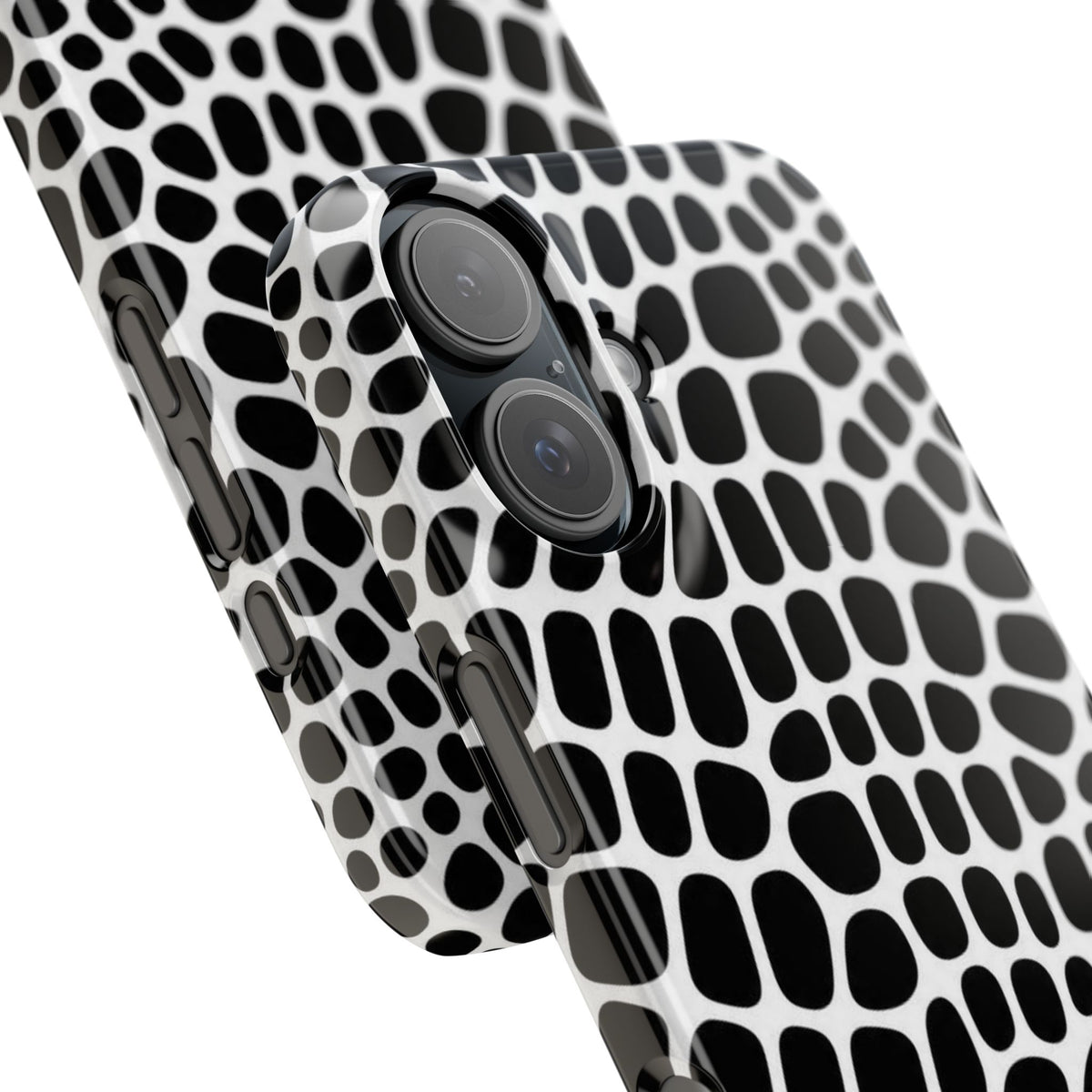 Black and White Gator — Slim iphone Case