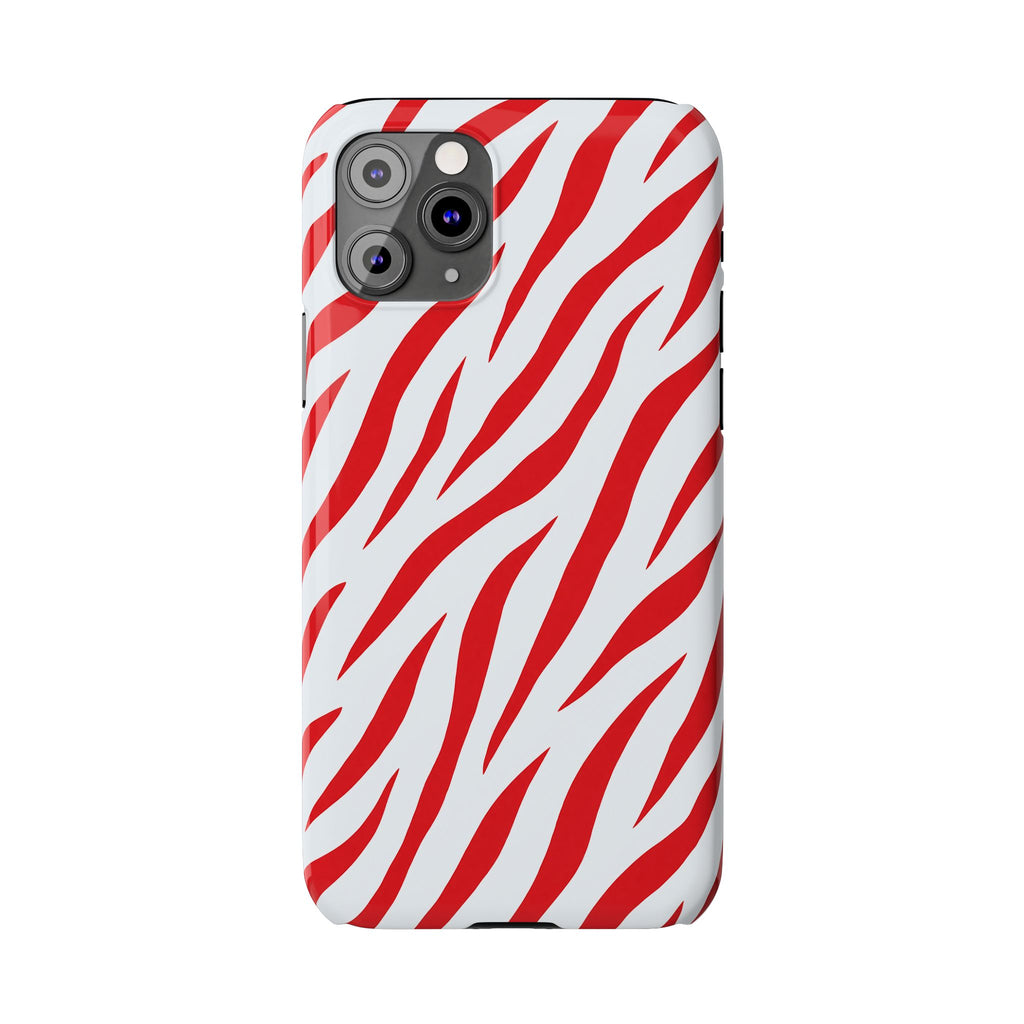 Red Zebra — Slim iphone Case