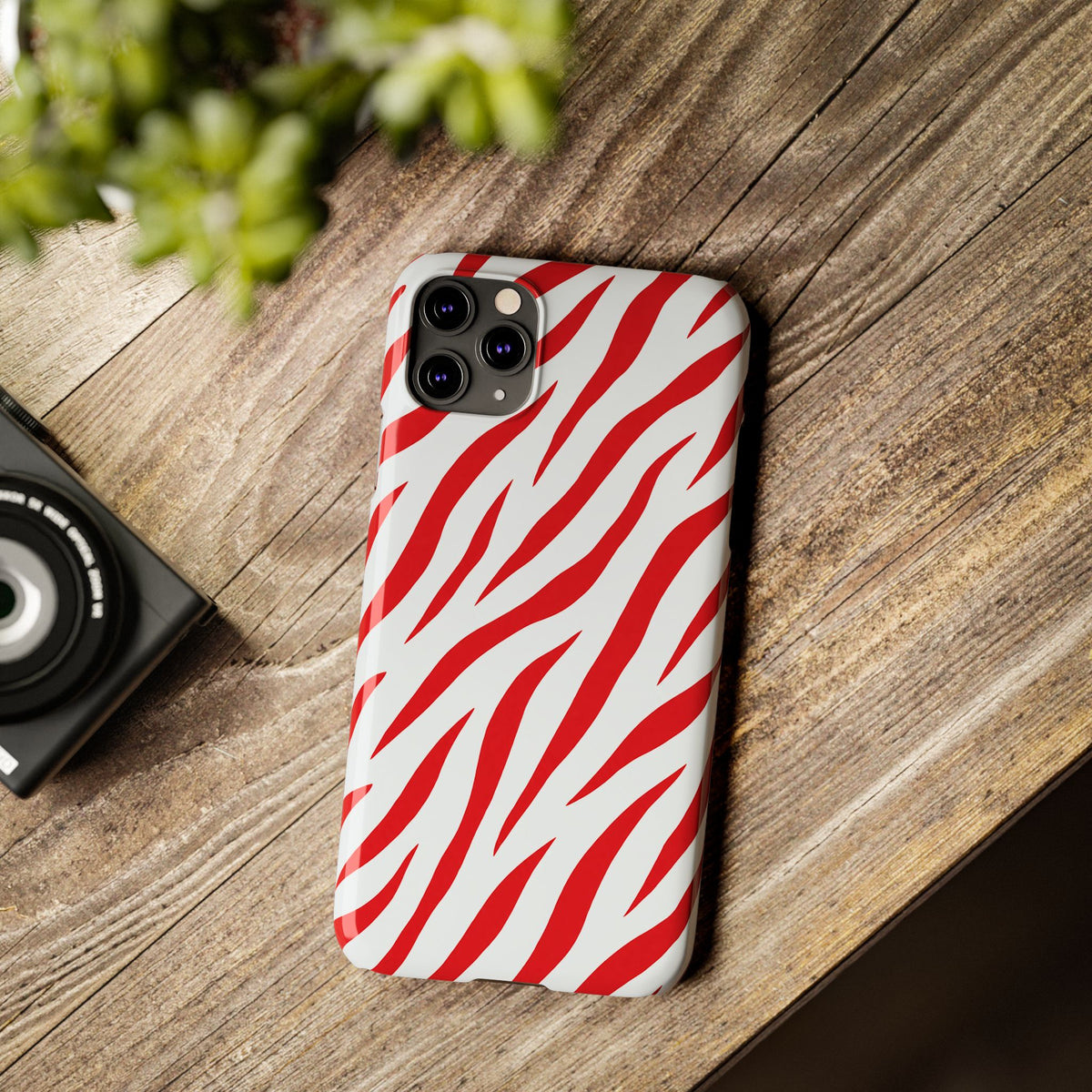 Red Zebra — Slim iphone Case